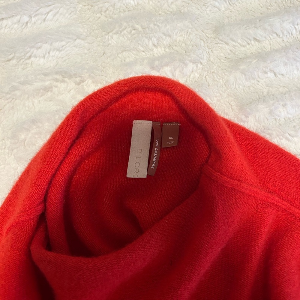 Pilcro 100% Cashmere Red Sweater - Picture 4 of 4